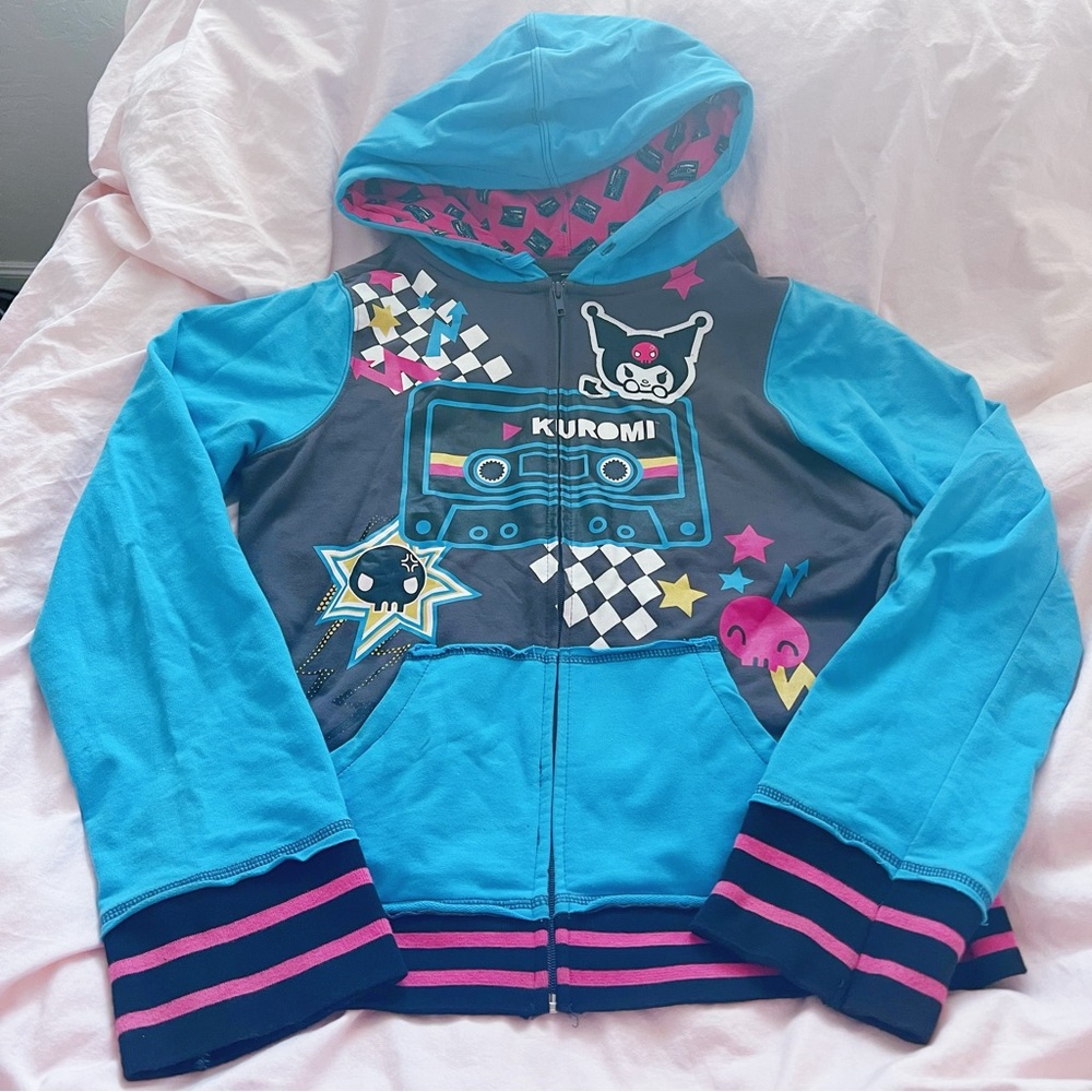 Kuromi Kawaii Hoodie Jacket Harajuku Sanrio - Kids XXL Size